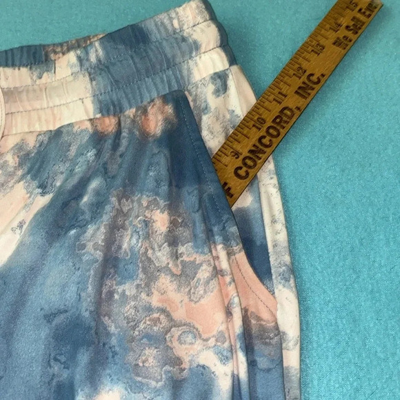 ANY BODY joggers lightweight elastic waistband drawstring pink blue NEW size M - Picture 9 of 13